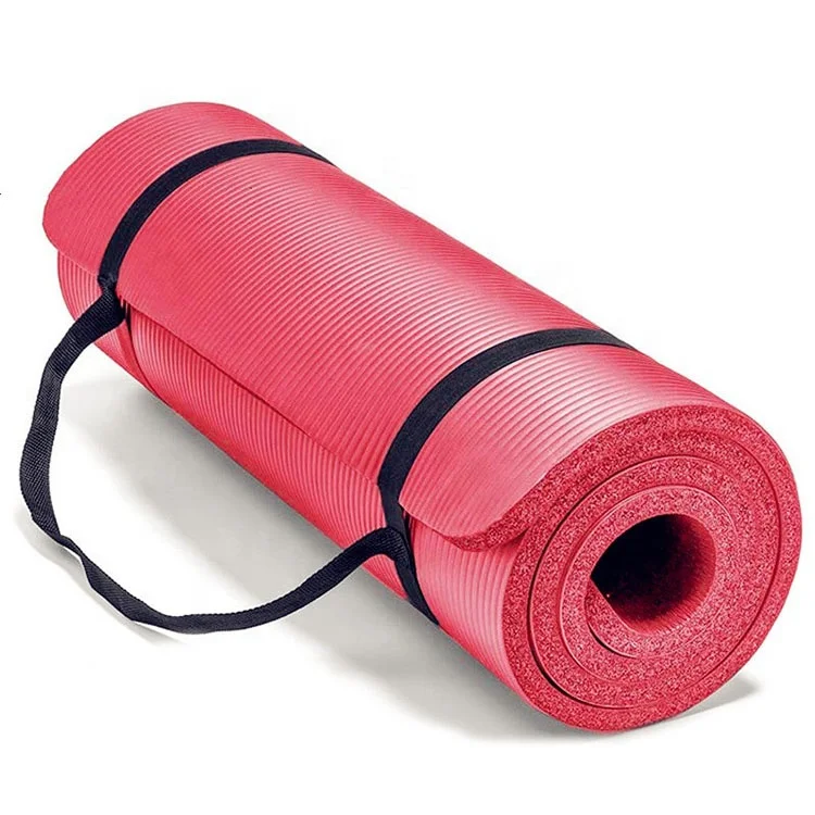 Custom cheap non slip women home gym 10mm nbr yoga mat