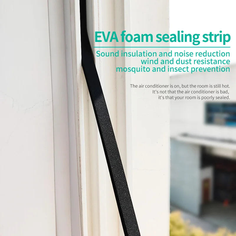 High Density Single Sided Closed Cell Door and Window Weather Stripping Insulation Weather Strip Seal Foam Tape