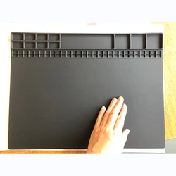Multifunctional heat resistant soldering silicone cell phone repair mat pad