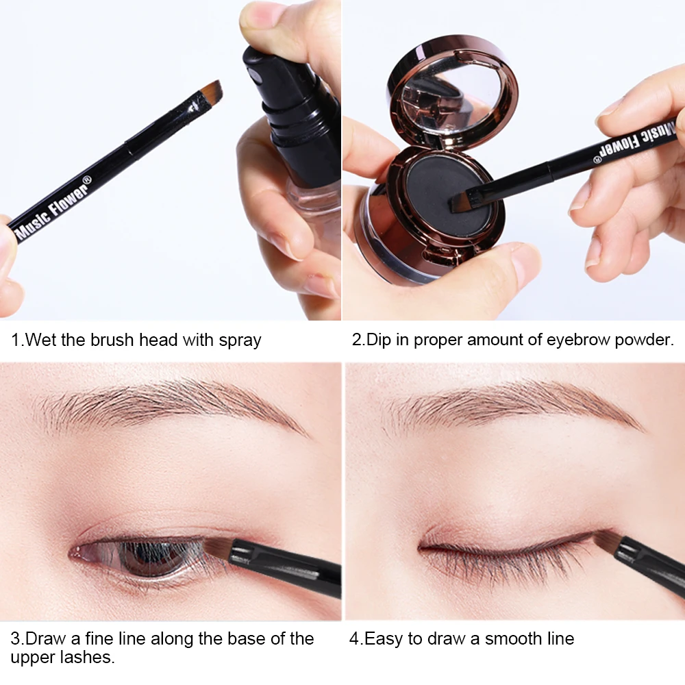 Music Flower Long Wear Skin Friendly Silky Cream Gel Eyeliner For Women Cosmetic Makeup