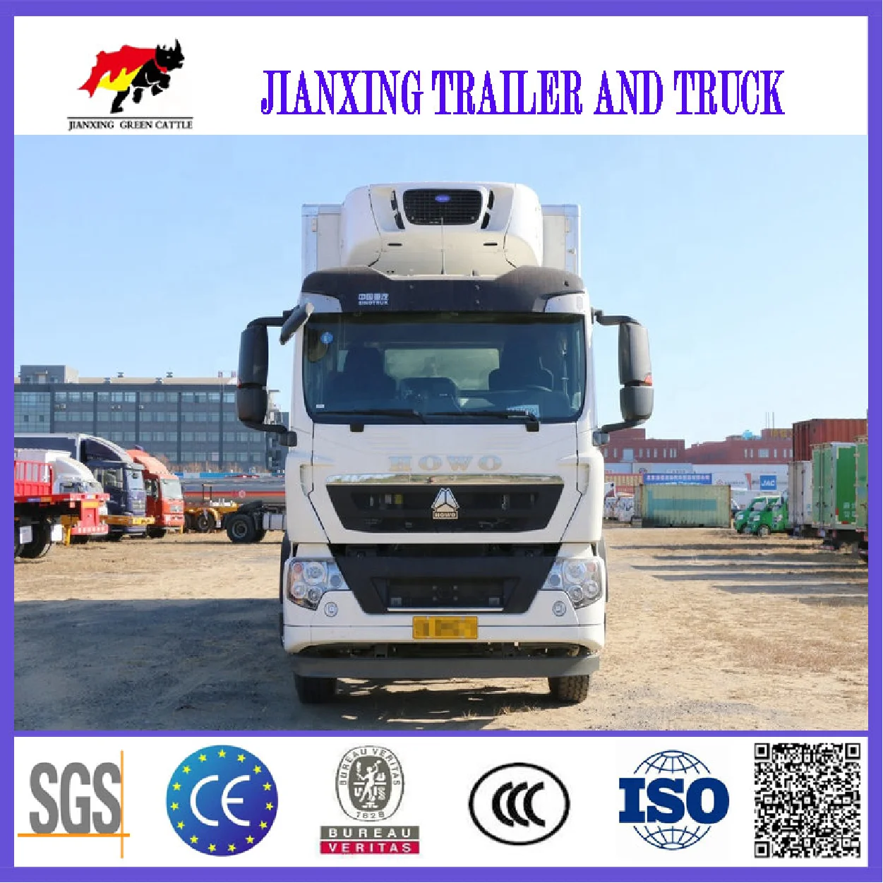 Diesel Camiones Refrigerated Freezer Thermoking 5 Tons Refrigerator Truck For Food Meat Fish Transportation
