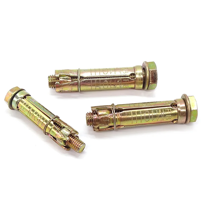 High Grade New Design 4Pcs Fix Bolts 4Pieces Heavy Duty Anchor Fix Bolt Complete Yellow Zinc