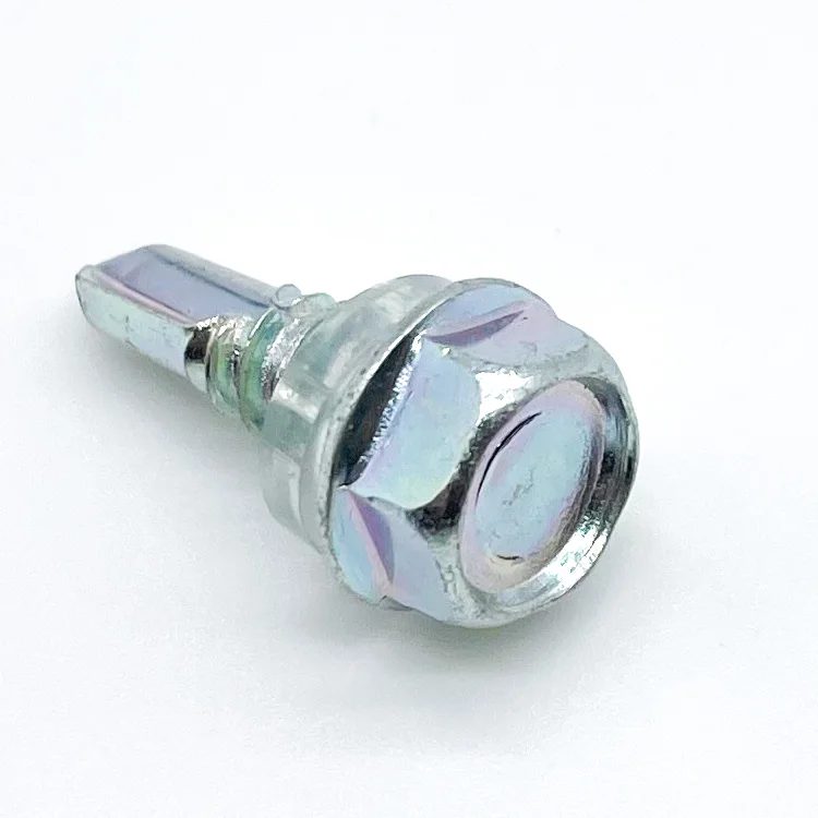 Zinc Plated Hex Washer Head Self Drilling Screw Roofing Screw With EPDM Washer
