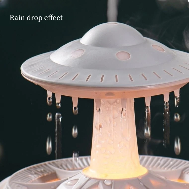 UFO Water Drop Ultrasonic Aroma Diffuser Best Sellers 350Ml Raindrop Aromatherapy Humidifier Diffuser With Remote