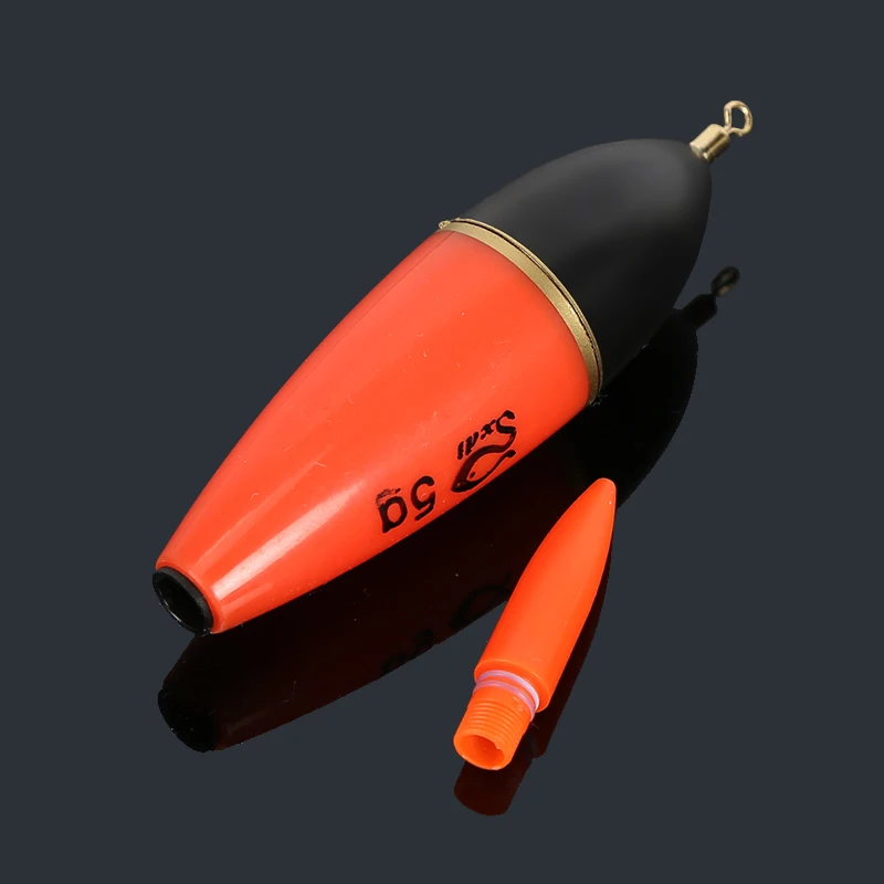 DN 5g/8g/10g/12g/15g Long Vertical Luminous Glow in the Dark Fishing Floats Bobbers Lighted Night Rock Fishing Buoy Floats