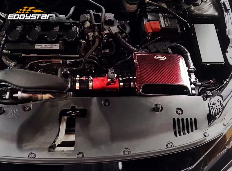 EDDYSTAR Auto Automobile Engine Car Air Filter High Flow Car Cold Air Intake Filter for Honda Civic