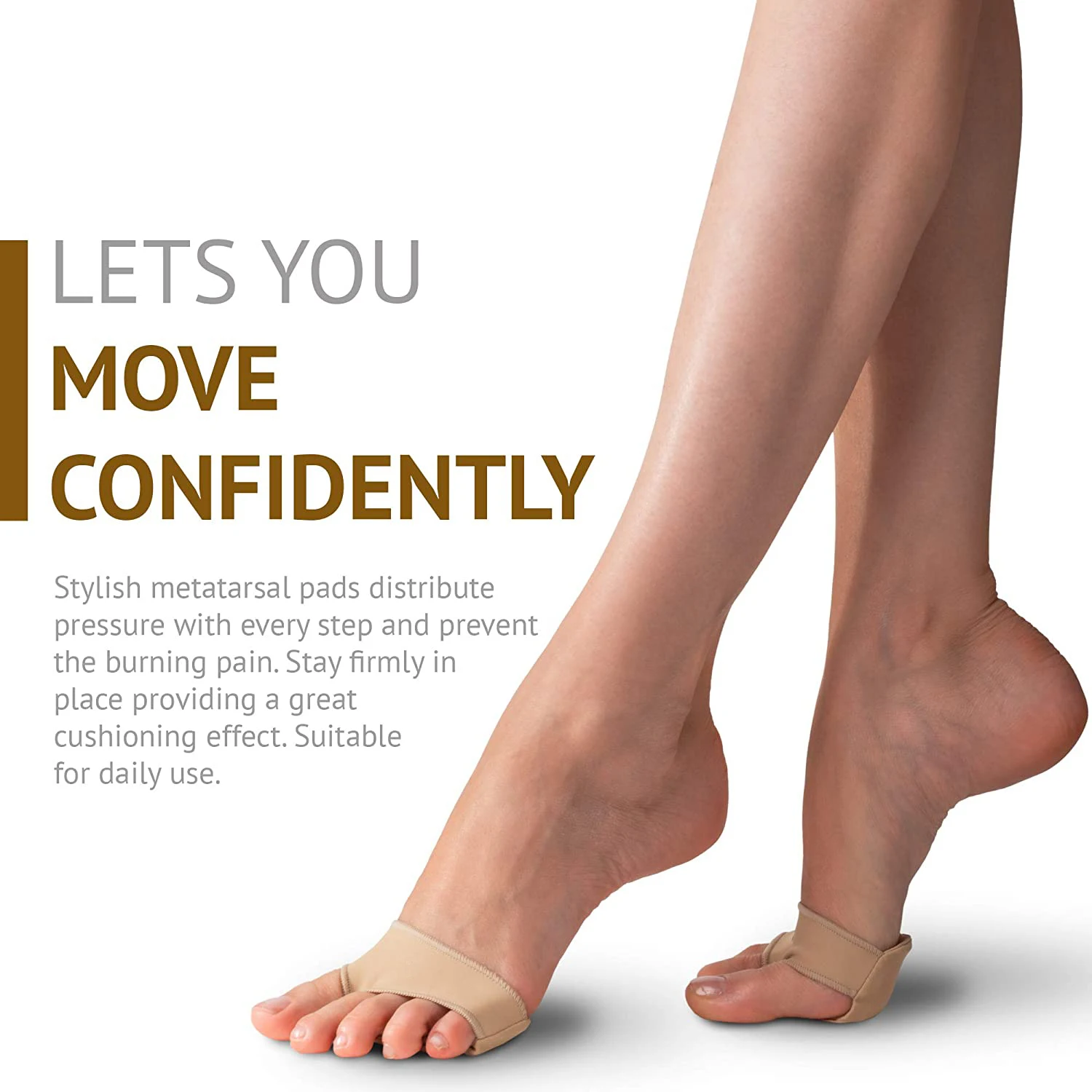 Fabric Metatarsal Pads - Ball of Foot Cushion Sleeves Forefoot Blisters Metatarsalgia Pain Relief Foot Health Care Tight Fitting