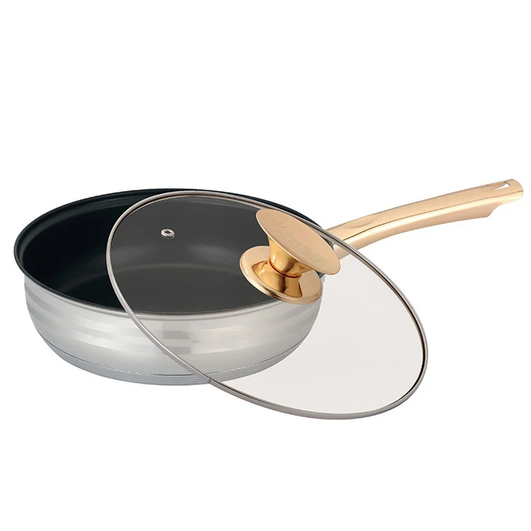 Zogifts Sets 12 Pcs Stainless Steel 304 Non Stick Smokeless Pans and Pots Cookware Set