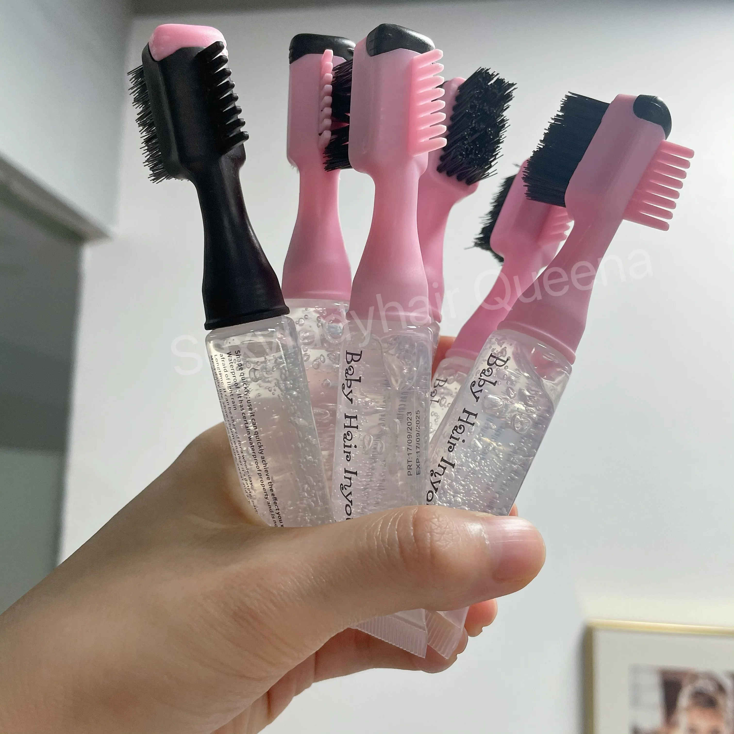 Hot selling 3 in 1 baby hair styling gel for women transparent edge gel free sample give out buy one get one free