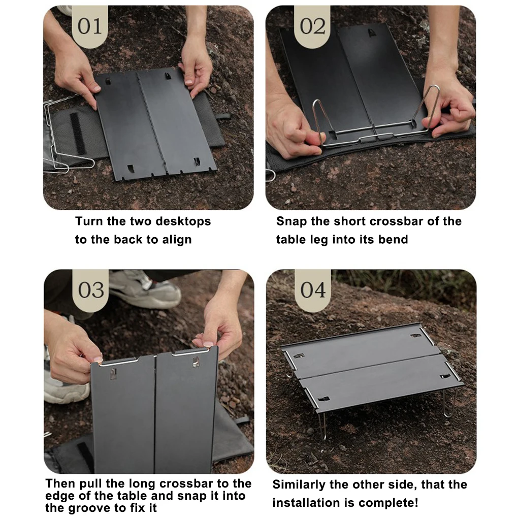 Lightweight Folding Aluminum Folding Table Legs Lowes Outdoor Camping Briefcase Folding Picnic Tray Table