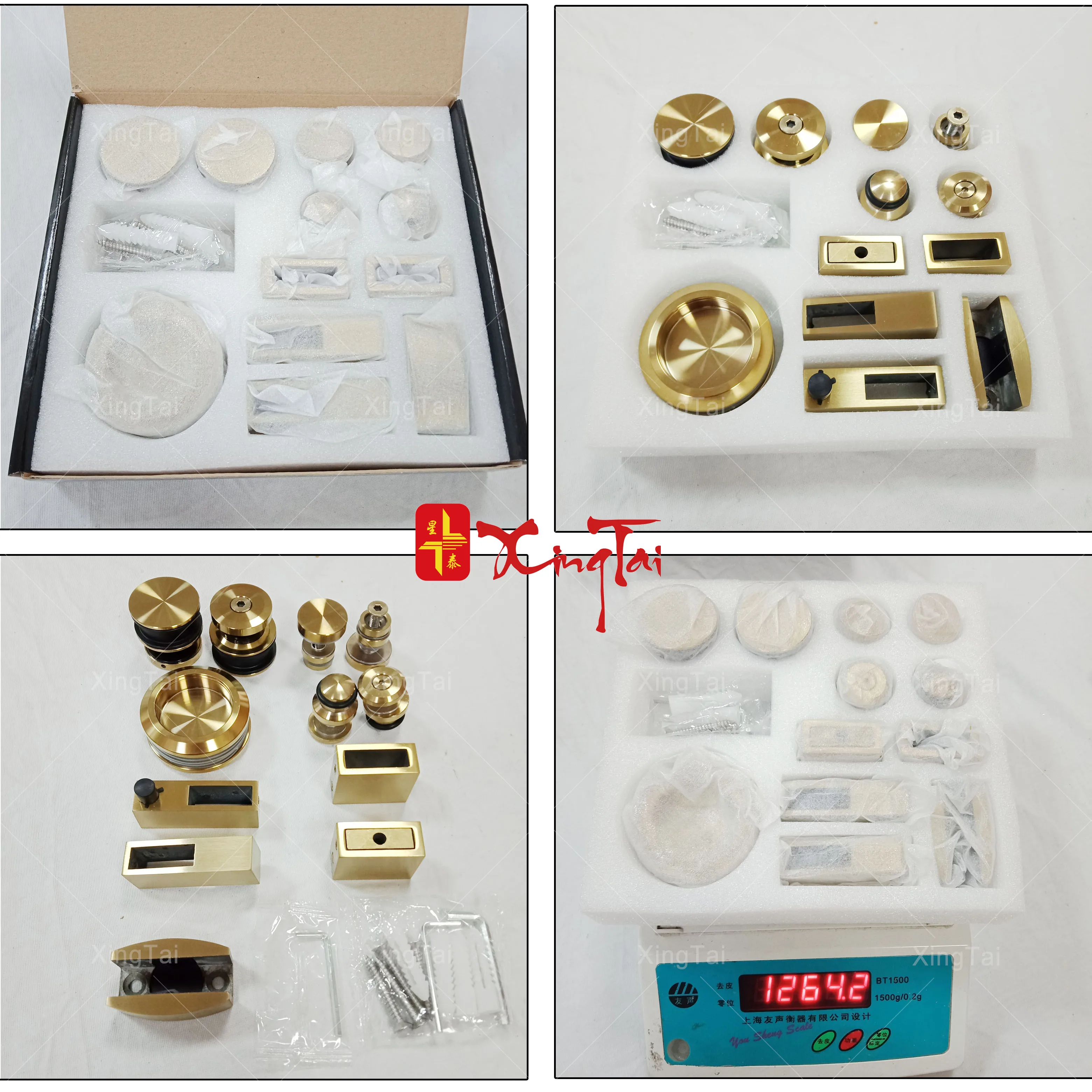 High Quality Fashion Glass Sliding Door System Satin Finish Sliding Door Hardware