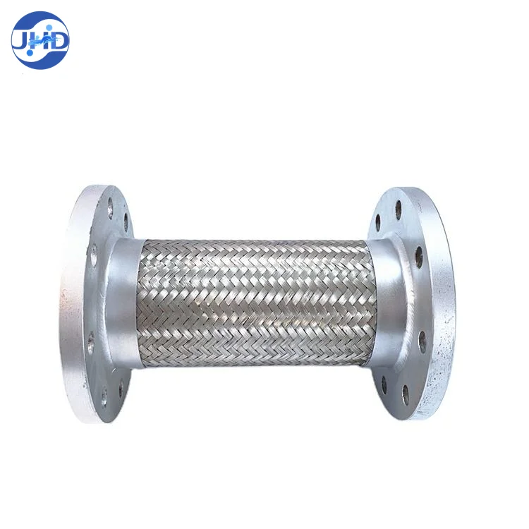 PN16 ANSI flange joint connection stainless steel bellow corrugated braided flexible metal hose