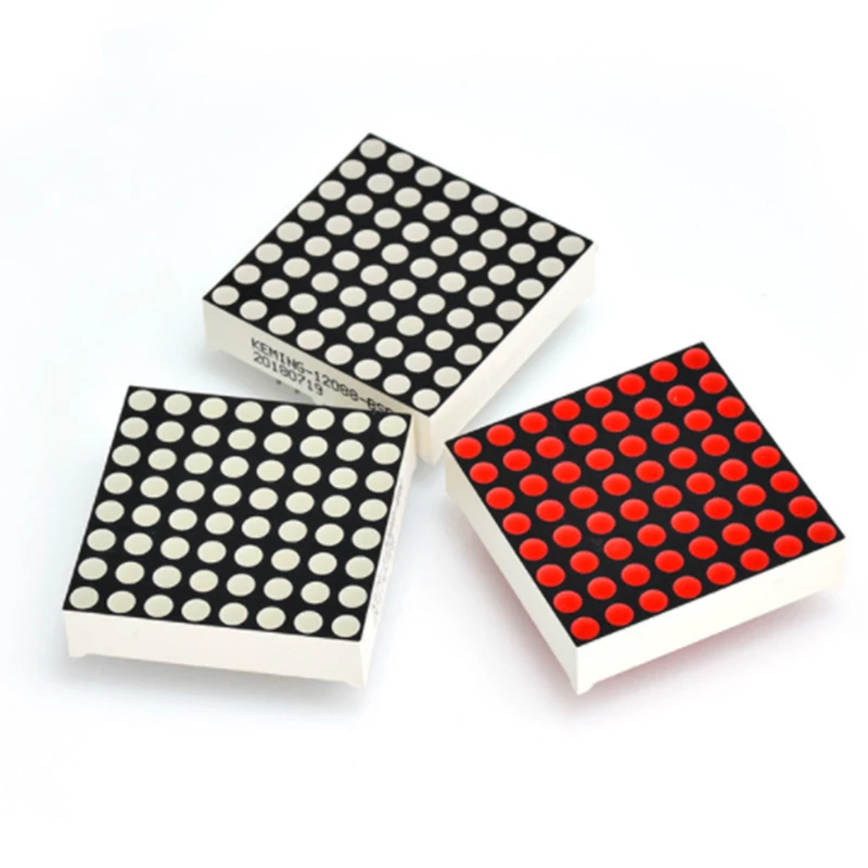 5MM 8X8 Red Common Anode 60*60 LED Dot Matrix Digital Tube Module 2088BS