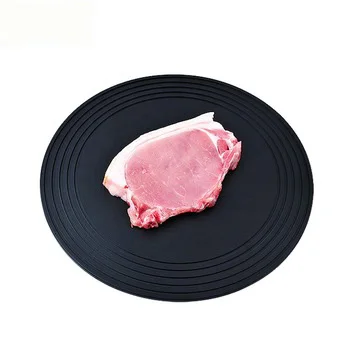 Defrosting Tray, Round Defrosting Plate Tray, Thawing Plate for Fast Defrosting of Frozen Foods Such as Chicken,Meat,Fish,Prawns