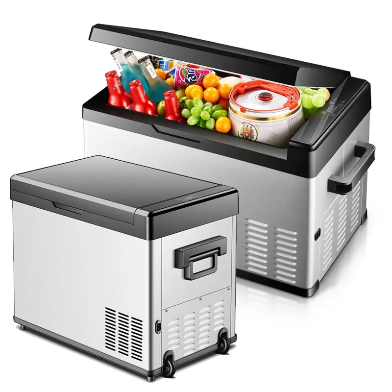 Mini 12v Car Fridge Portable Refrigerator 50L Compressor 24 Volt Truck Car Refrigerator For Car