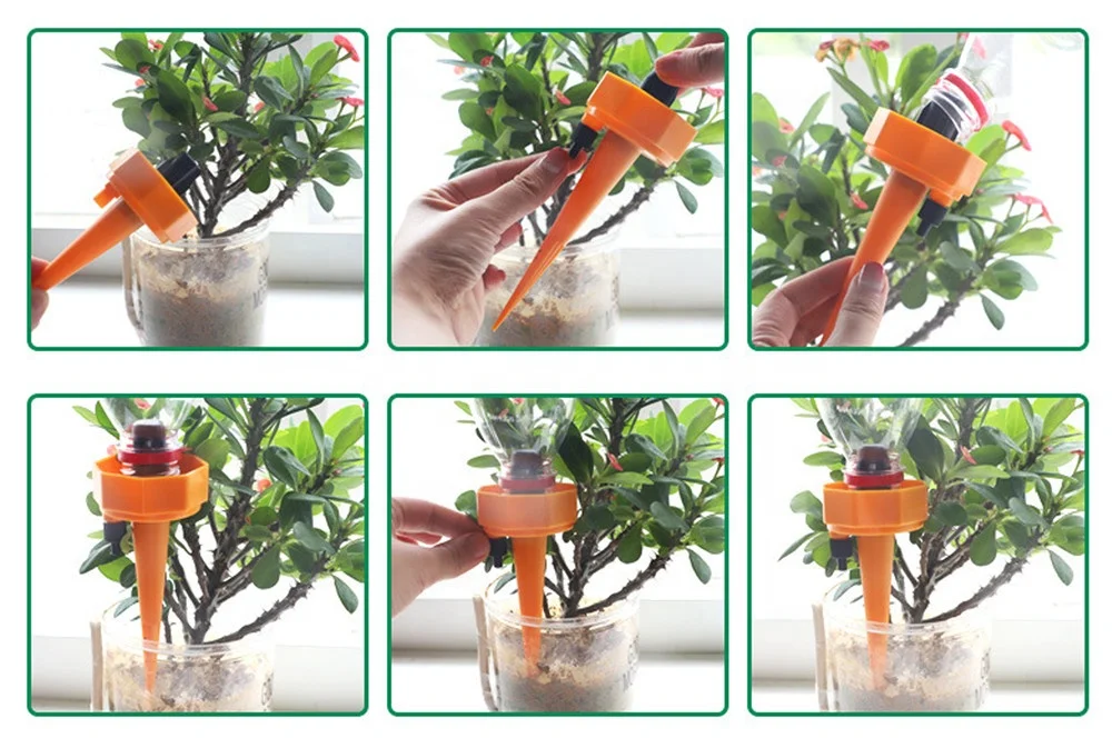 Garden Automatic Self Watering Spikes for Plants Flower Bottle Watering Device Plant Water Dripper