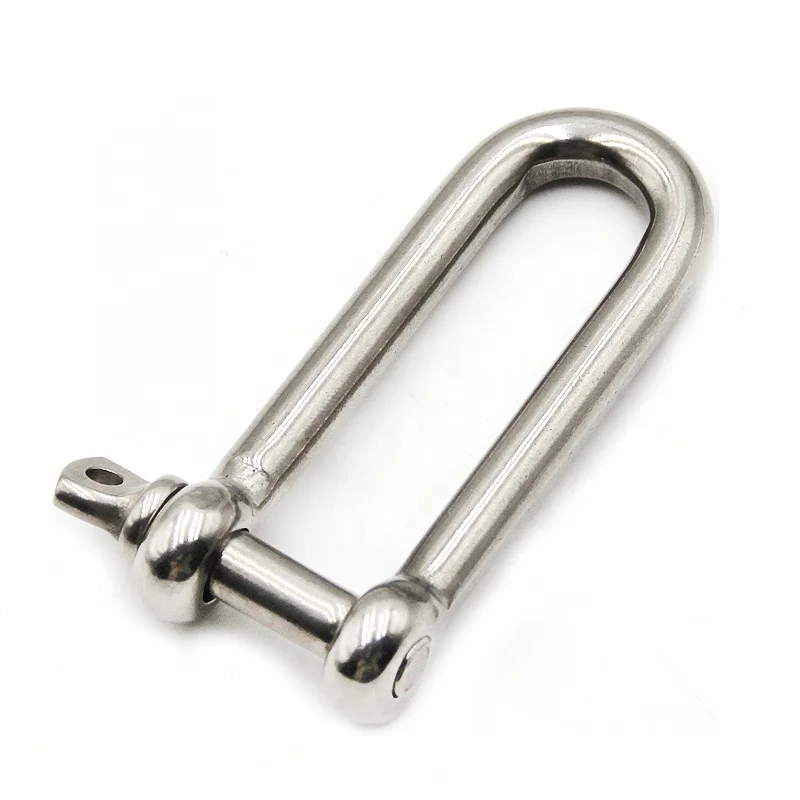 OEM Heavy Duty Stainless Steel 304 316 European Type 6MM Screw Pin Wire Rope Bow Shackle