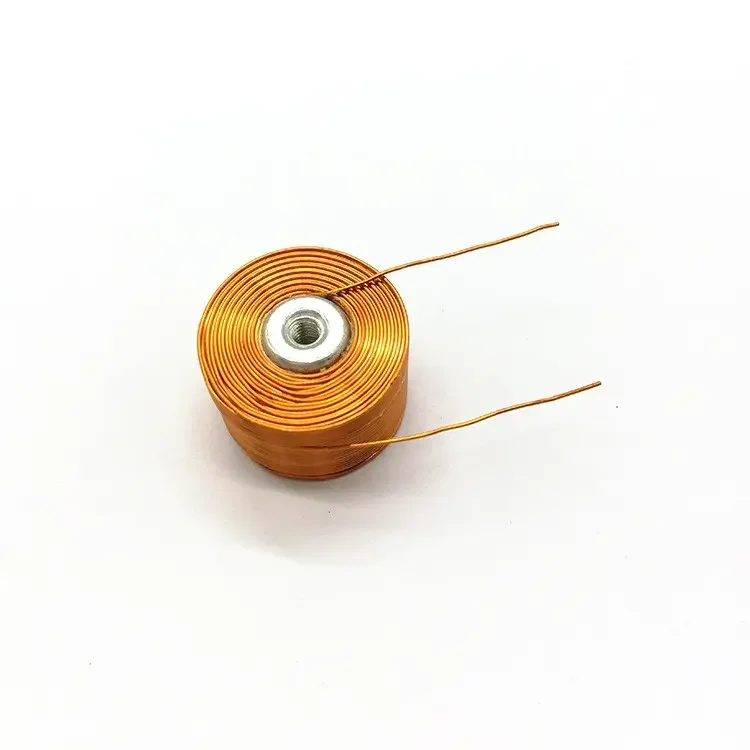 Custom ferrite levitation inductor coil soild Iron core bobbin coil electric magnetic 0.011mm 56 AWG copper coil