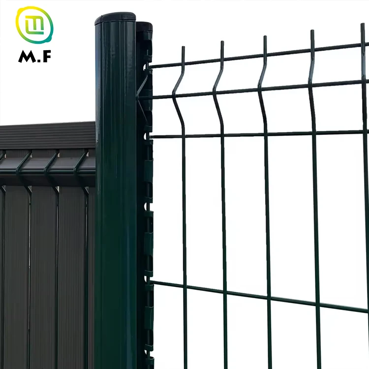 Factory Direct 3D Curved 3D Curved Welded Wire Mesh Fence Panels PVC & Galvanized Coated Steel Iron Wood Garden Fencing Gate Use