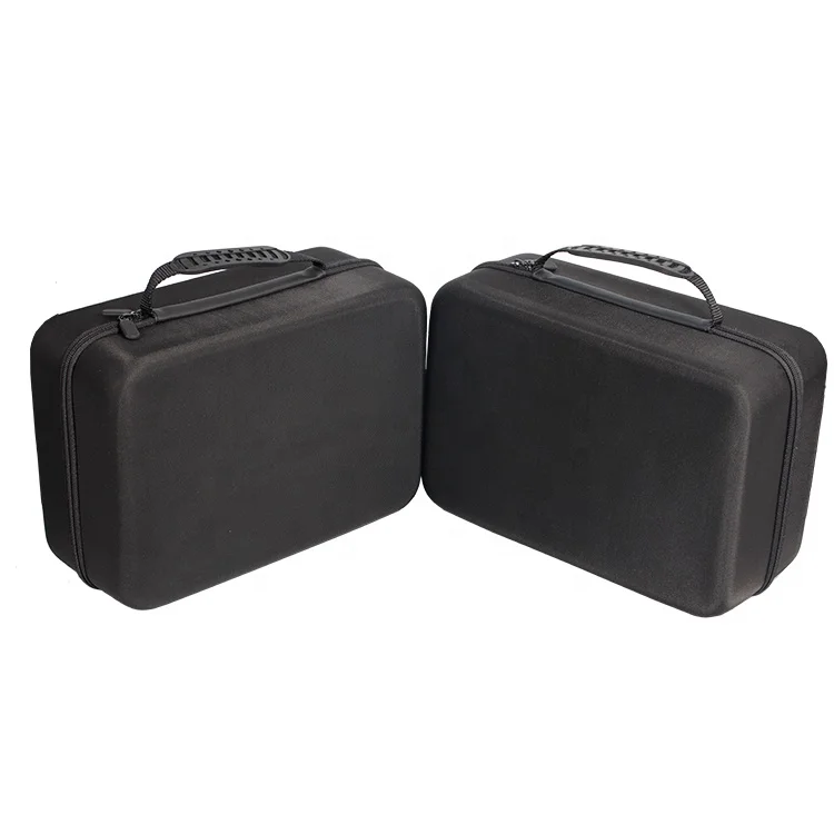 
custom size eva molded thermoform zipper hard shell protective case bag travel hard carry eva case 