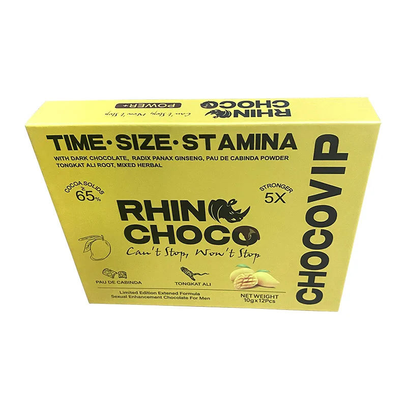 Customized Printing  Shrink Label  Rhino Choco vip Chocolate
