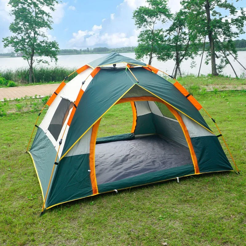 Outdoor  double automatic park beach camping tent fast open wilderness tour tent 3-4 people camping tent