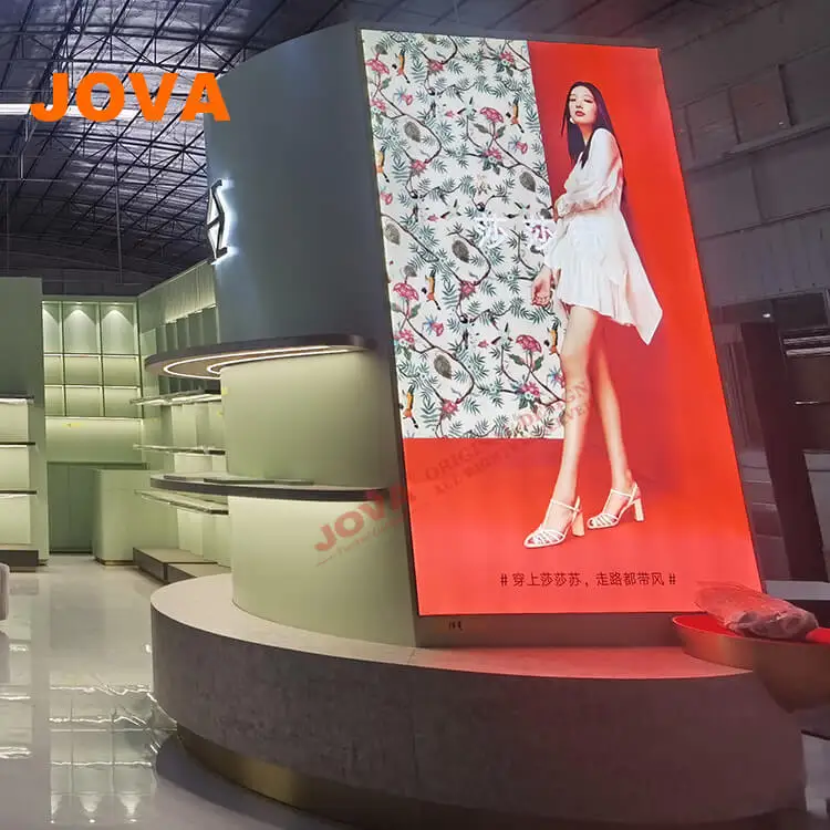 Modern shoes shop design ideas wall display shelves racks for store interior decor