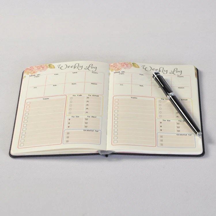 Пользовательские логотипы в твердом переплете ежемесячные еженедельные журналы для молочных продуктов 2023 планеры