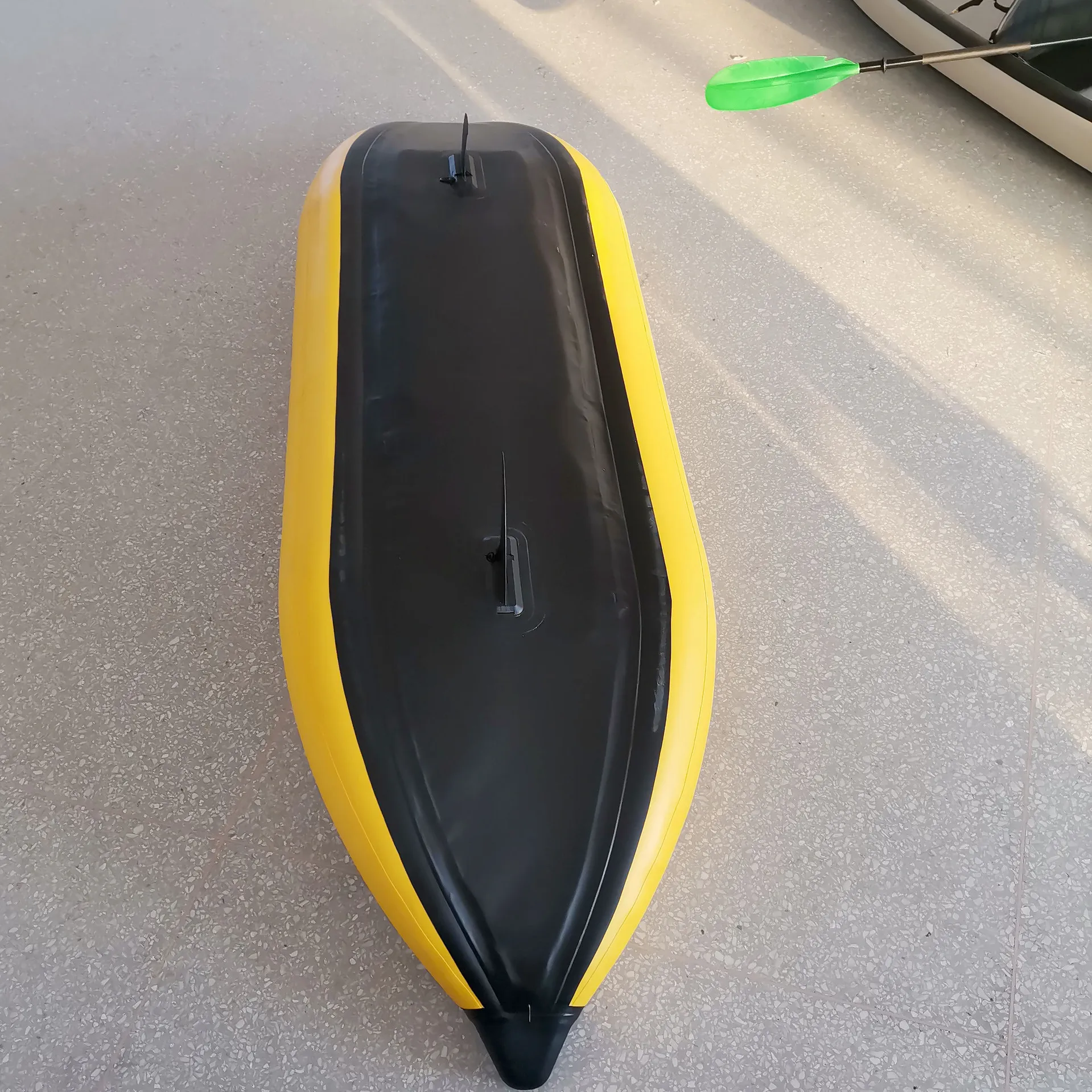 1person pvc rowing boats kayaks popular inflatable 11ft skiff boat kayak wholesale custom