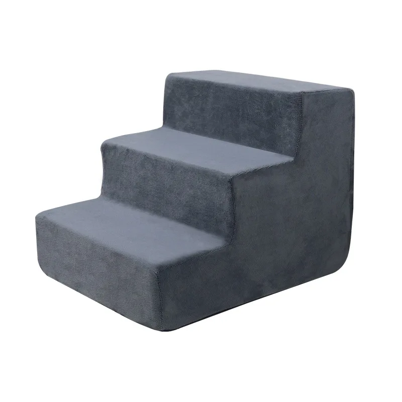 2/3/4/5 Tiers Non Slip Bottom Removable Eco Friendly Dog Ramp for Bed High Density Foam Dog Cat Stairs