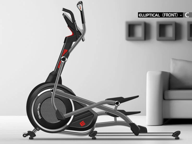 Commercial elliptical cross trainer machine