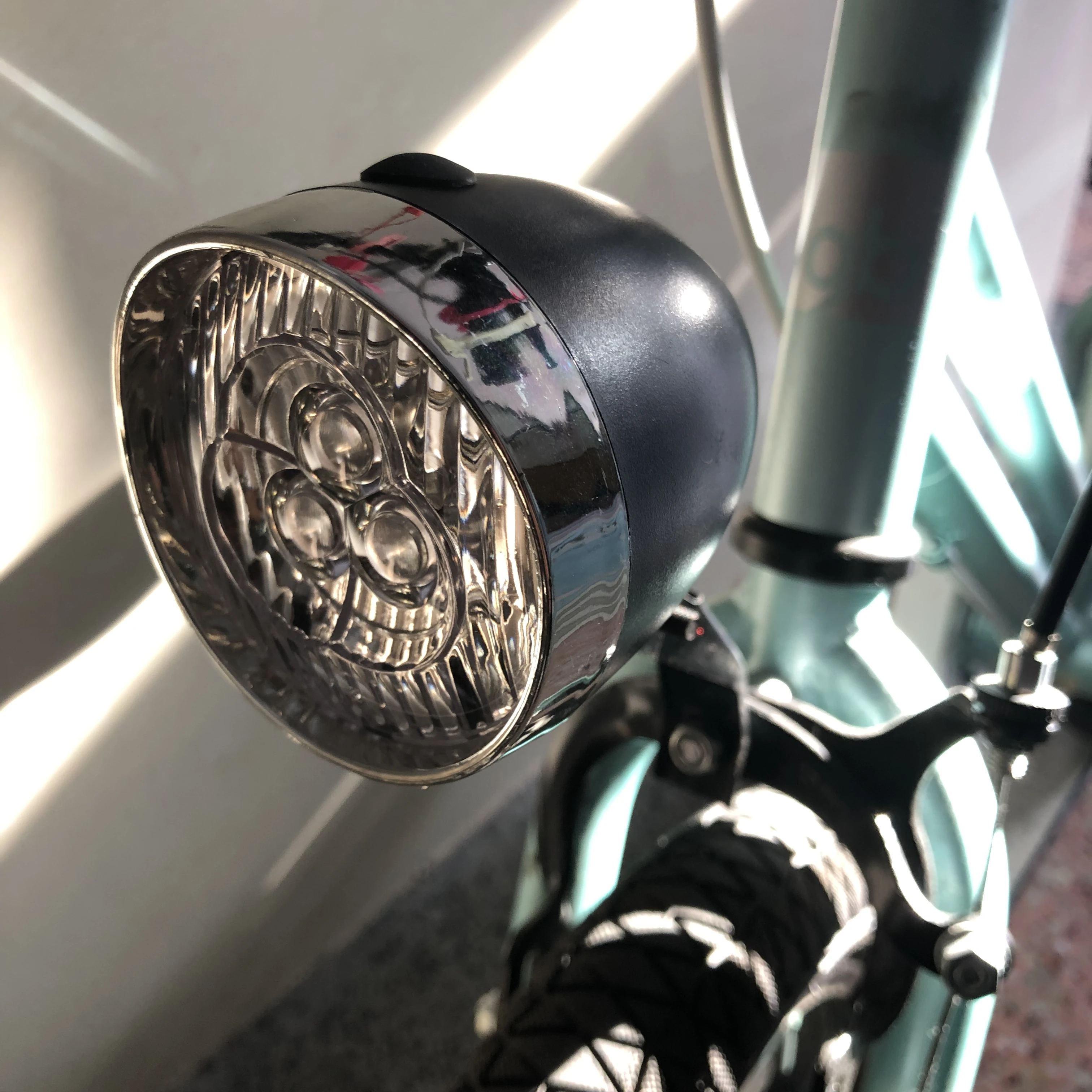 bicycle front fork light vintage
