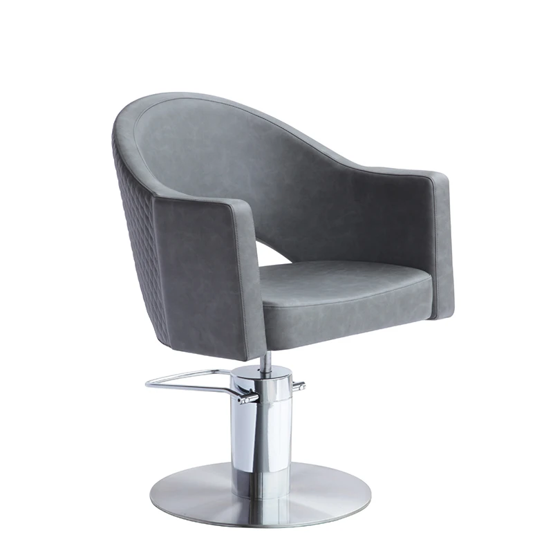 customization styling hair chair salon Direct Manufacturer Hair Chair   Grey Salon Hair Dressing Chair Armchair Barbershop