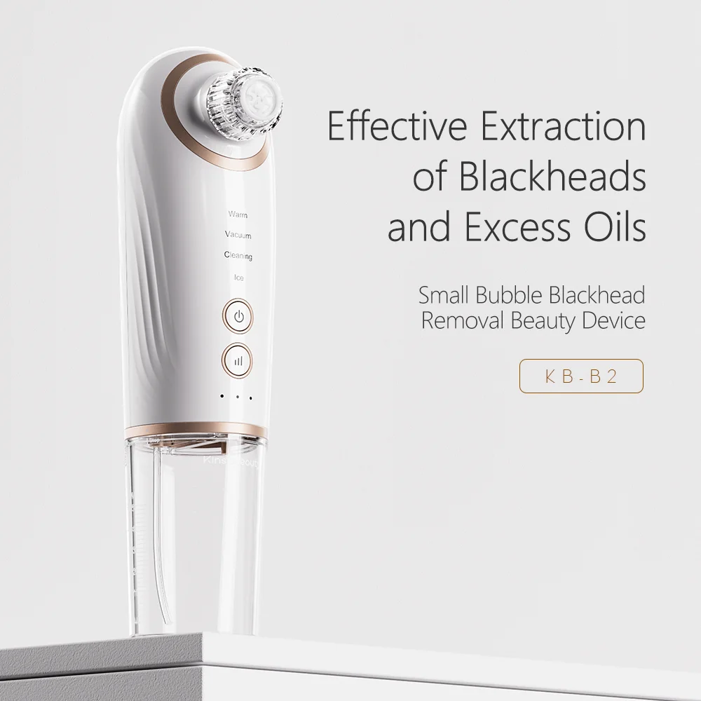 2024 New Innovation Small Bubble Hot Cold Water Oxygen Deep Cleansing  Nose Facial Pore Suction Electric Blackhead Remover