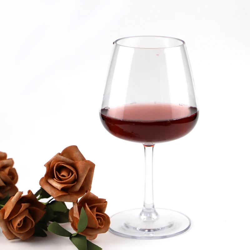
100% Tritan Plastic Glass Stemmed Wine Glass Wine Goblet 