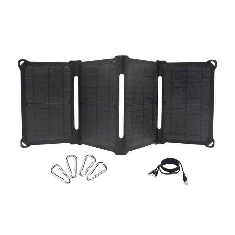 28W 7V Solarparts 300*200*60mm Foldable Solar Panels Monocrystalline Cells with ETFE Film Surface