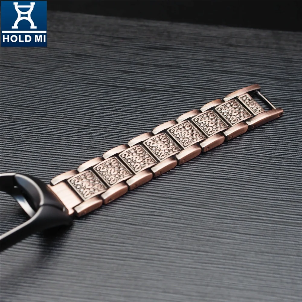 HOLDMI ODM 43038 series antique copper color retro sculpture miband 4 strap for mi bands