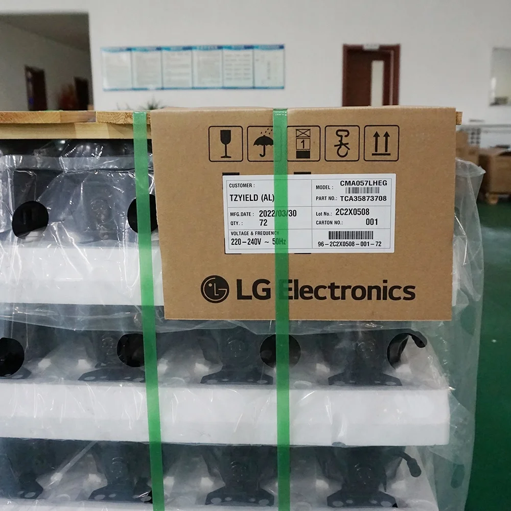 LG Electronics Manufacture R134A CMA057LHEG 1/5HP Industrial Refrigerator Compressor Separate Carton Loading