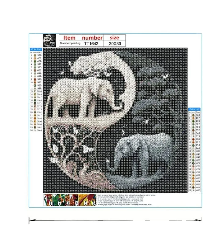 LANSURE Chinese Tai Chi style diamond painting Tai Chi animal scenery diamond embroidery dot diamond painting