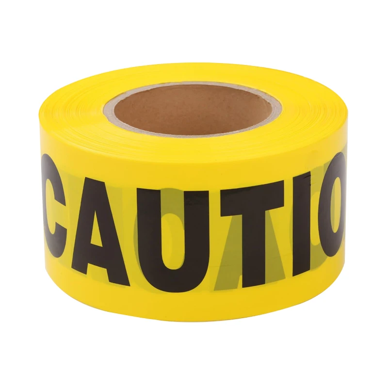 EONBON Customized Caution And Danger Barricade Tape Premium Yellow Caution Tape 3 Inch X 1000 Feet PE Warning Tape
