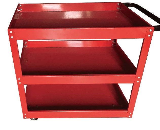 3 Layers Trolley Cart Wheels Mechanics Tool Trolley Workshop Garage Tool