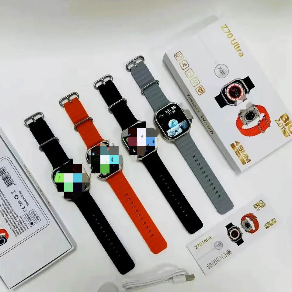 New Z70 Ultra 2.01 inch Full Touch Screen Smart Watch Series 8 Waterproof Men Women Sports Fitness Reloj Watch 8 Smart Watch