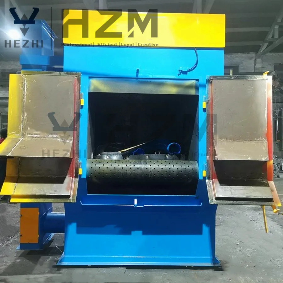 Backing Plates Cleaning Tumble Rubber Belt Cabinet Shot Blasting Machine Q32