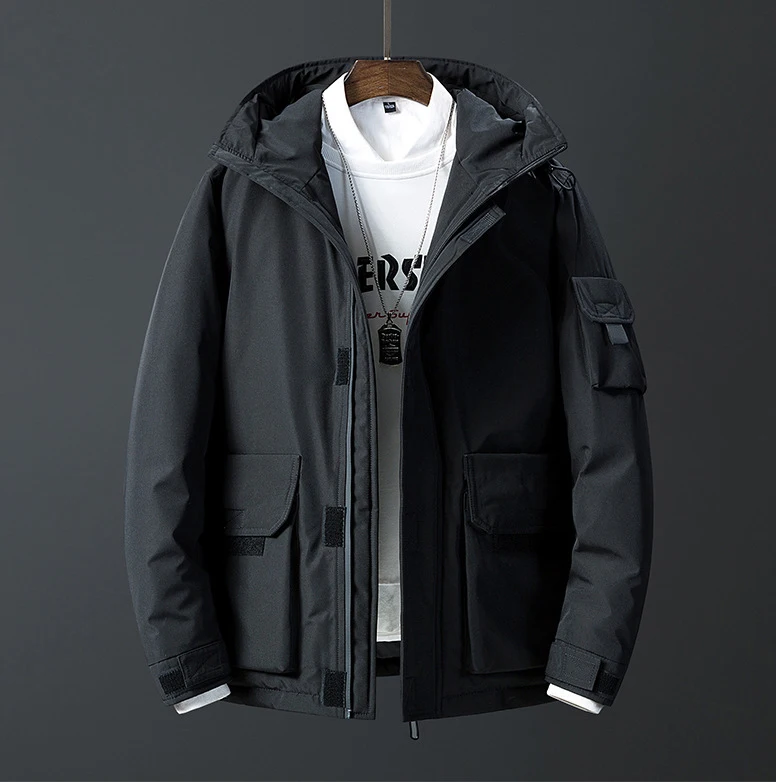 Custom Winter Puffer Jacket For Men Stand Collar Casual Outwear High Quality Coats Padded Men Jacket