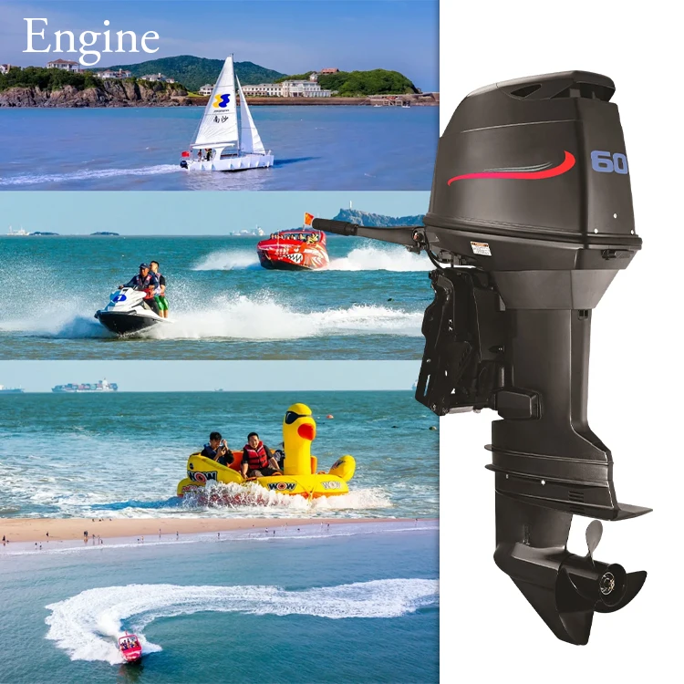 High Quality 15HP 18HP 30HP 40HP 60HP 85HP Inflatable Fishing Motor Outboard Boat Engine