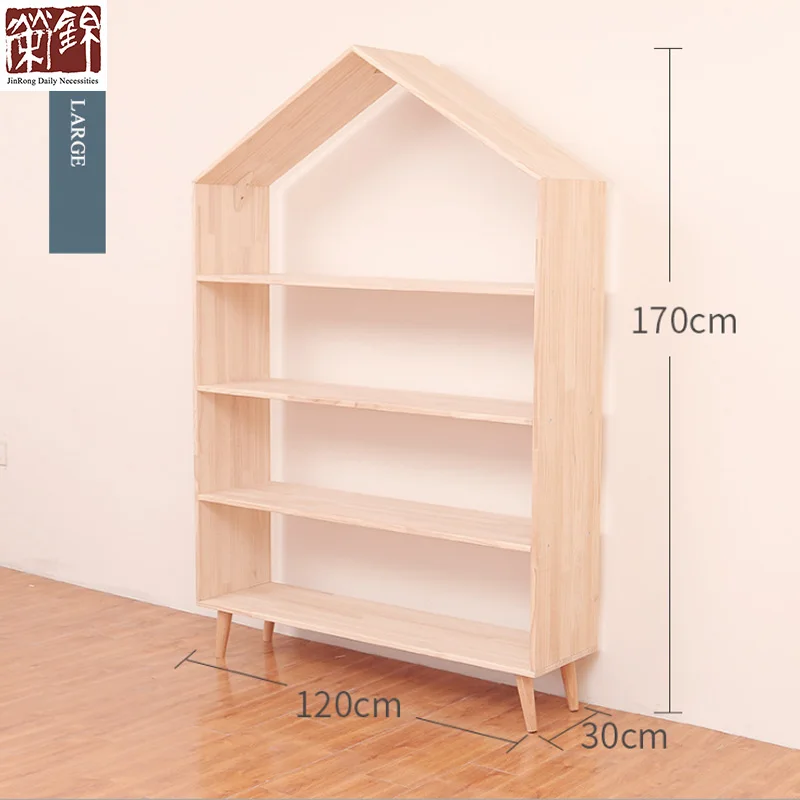 
Nordic Style Wooden Kids Bookshelf Scandinavian Wooden kids book cabinet 