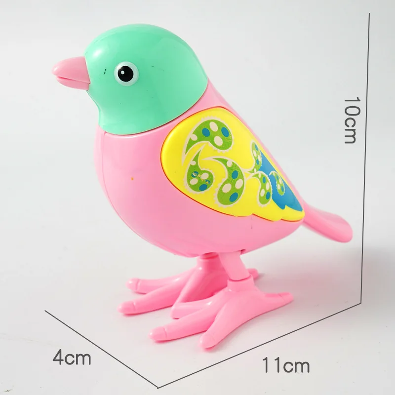 
Plastic Bird Wind Up Toys Sparrow Cute Little Clockwork Spring bird Animal Toy for Kids 