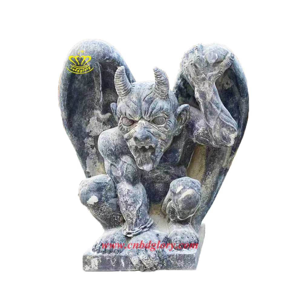 Western style Stone garden Street Landscape decoration Design stone art Sculpture Marble Gargoyle Statue