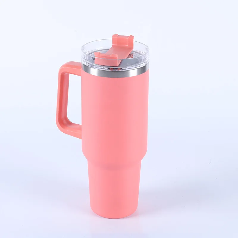 40oz Tumbler Double Wall Vacuum Stainless Steel Travel Mug With Lid and Straw
