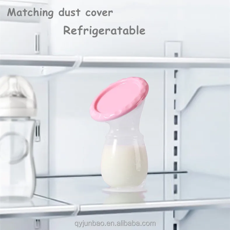 Factory Hot Selling Medical BPA Free manual breast pump silicone milk collector nipple breast pump pocket with lid